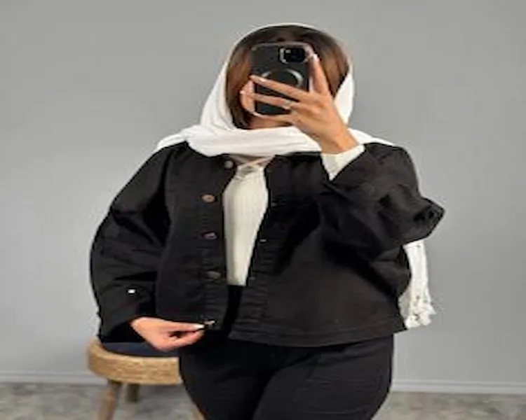 کت جین دخترانه اسپرت مشکی | قیمت مناسب خرید عالی